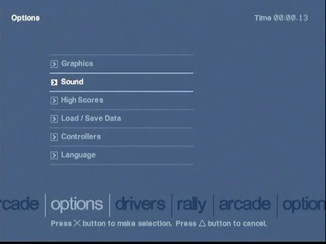 Screenshot from CMR2.0: options page